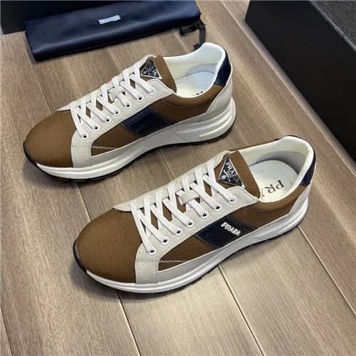 Prada 2021 Men's Leather Sneakers - 프라다 2021 남… - 1