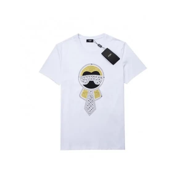 [펜디]Fendi 2021 Mens Logo Casual Short Sleeved Tshi… - 1