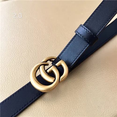 Gucci 2021 Women's Leather Belt,2.0cm,GUBT0165… - 1