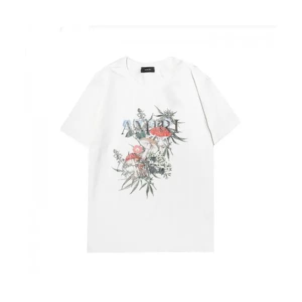 Amiri Mm/Wm Logo Cotton Short Sleeved Tshirts Whi… - 1