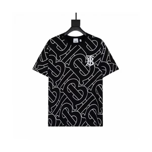 Burberry Mens Logo Cotton Short Sleeved Tshirts B… - 1