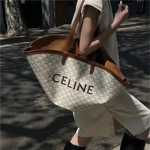 [셀린느]Celine 2021 Women's Leather Tote Bag/Shop… - 1