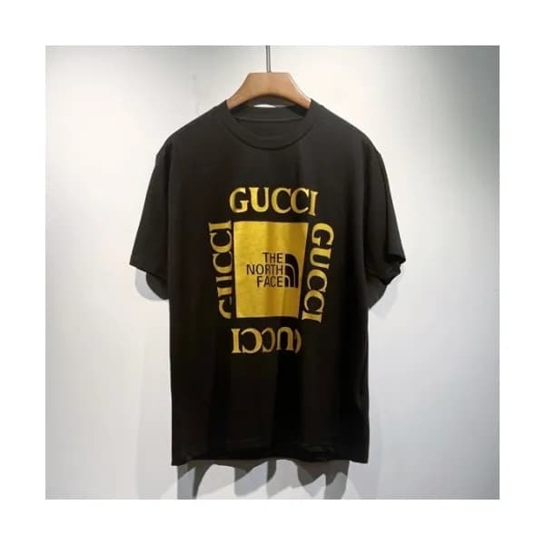 Gucci Mm/Wm Logo Short Sleeved Tshirts Black - 구찌… - 1