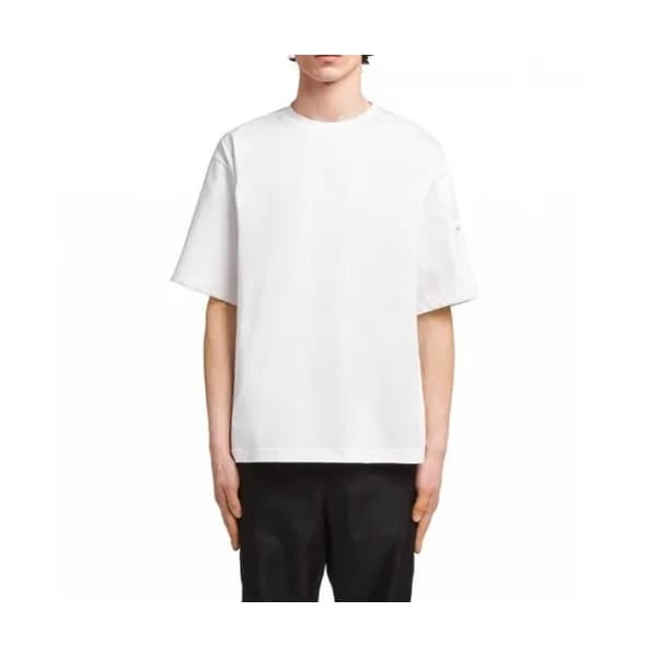 Prada Mm/Wm Basic Logo Short Sleeved Tshirts Whi… - 1