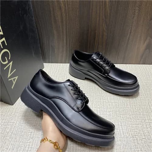Ermenegildo Zena 2021 Men's Leather Derby Shoe… - 1