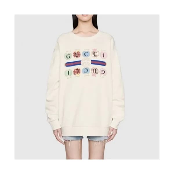 Gucci Mm/Wm Logo Crew-neck Cotton Tshirts White -… - 1