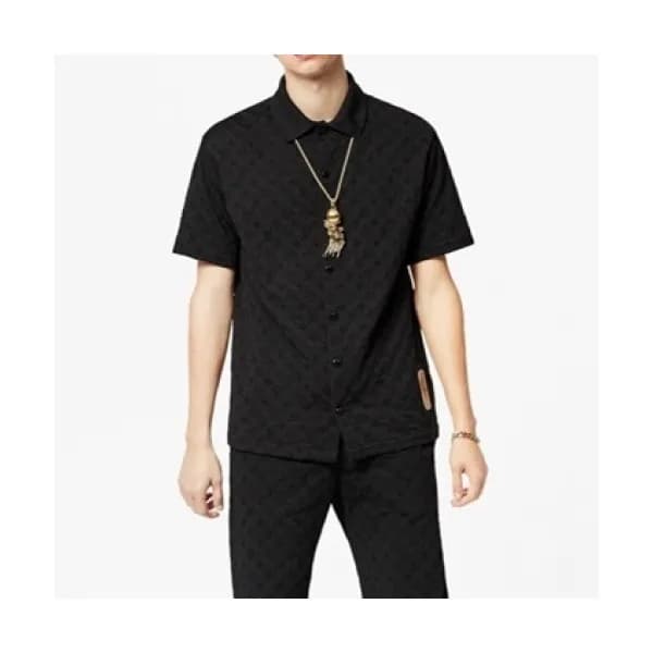 Louis vuitton Mens Logo Short Sleeved Tshirts Bla… - 1