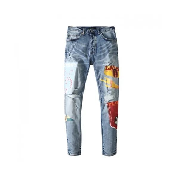 Amiri Mens Trendy Denim Pants Blue - 아미리 2021 남성 … - 1