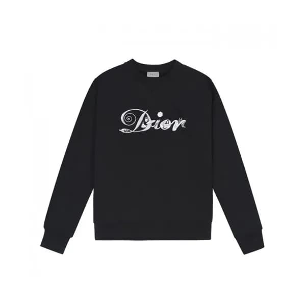 Dior Mm/Wm Logo Casual Cotton Tshirts Black - 디올 … - 1