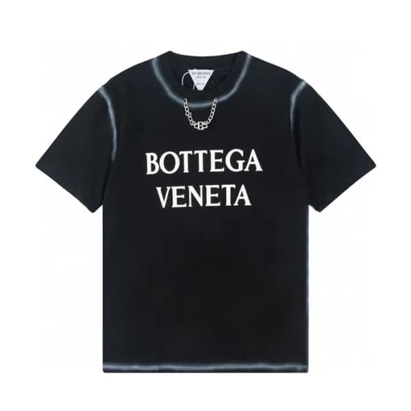 보테가 남성 크루넥 블랙 반팔티 - Mens Black Tshirts - bot0235x - 1
