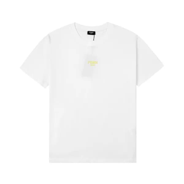 펜디 남성 크루넥 화이트 반팔티 - Mens White Tshirts - fen01148x - 1