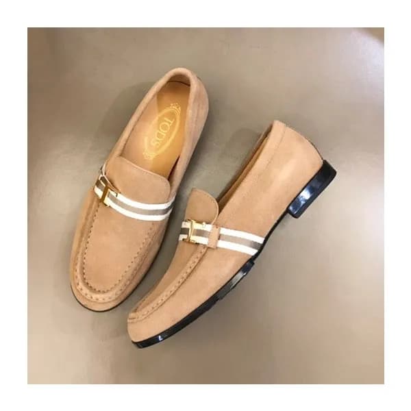 토즈 남성 베이지 스트랩 로퍼 - Mens Beige Loafer - toz0287x - 1