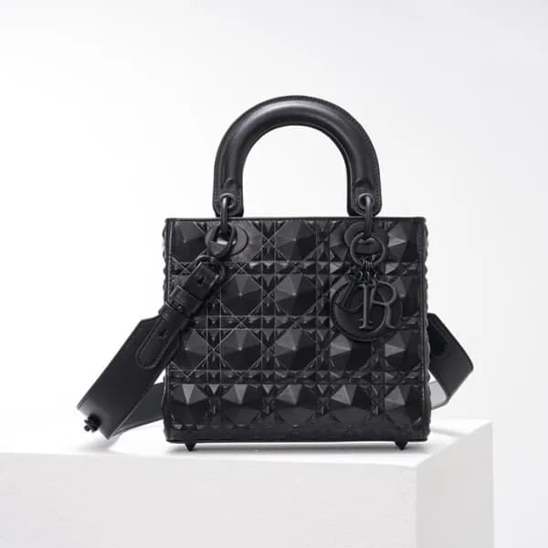 디올 여성 블랙 다이아몬드 레이디백 - Womens Black Lady Bag - dio0… - 1