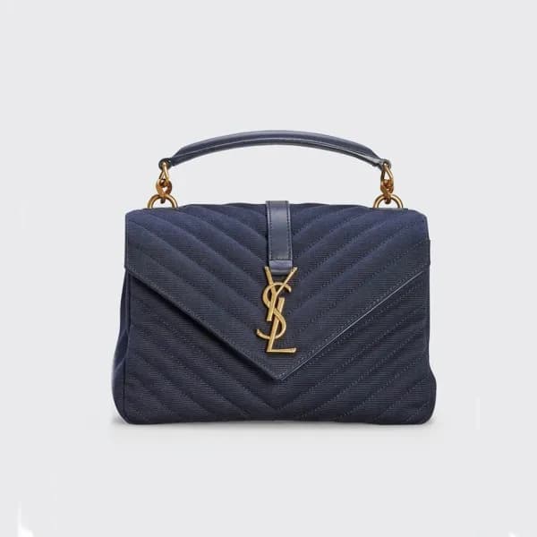 입생로랑 여성 네이비 토트백 - Saint Laurent Womens Navy Tote B… - 1