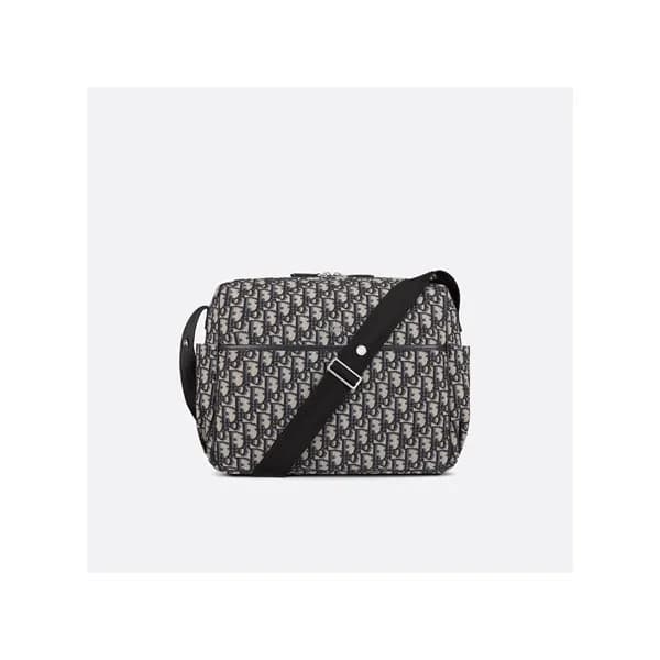 디올 남성 블랙 오블리크 크로스백 - Dior Men Black Oblique Cross … - 1