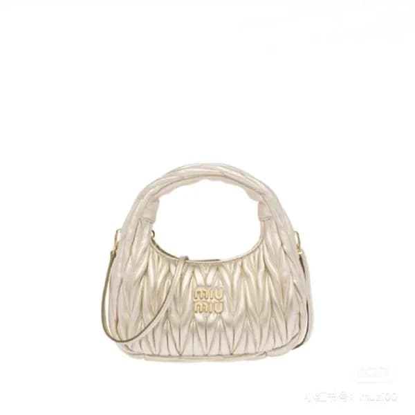 미우미우 여성 골드 크로스백 - Miumiu Womens Gold Cross Bag - m… - 1