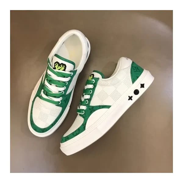 루이비통 남성 그린 스니커즈 - Louis vuitton Mens Green Sneaker… - 1