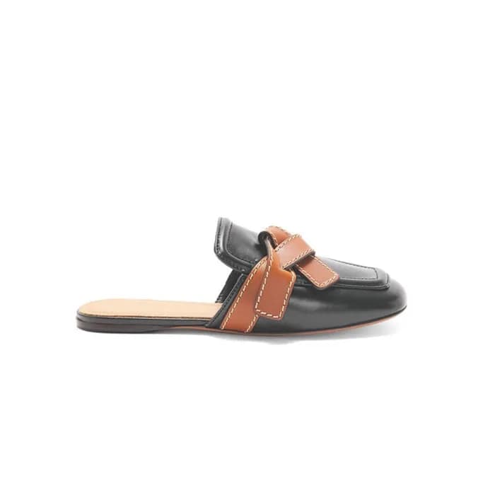 로에베 여성 게이트 플랫 뮬【매장100만원대】- Loewe Womens Black Mule…