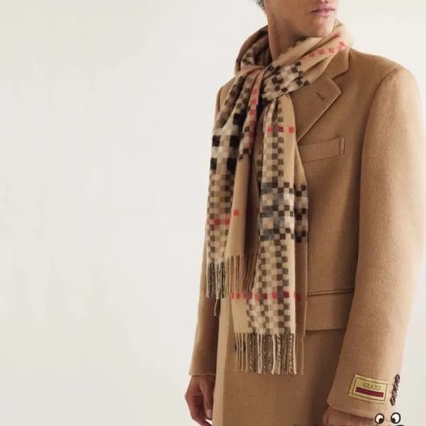 버버리 남성 카멜 머플러 - Burberry Mens Camel Muffler - bu30… - 1