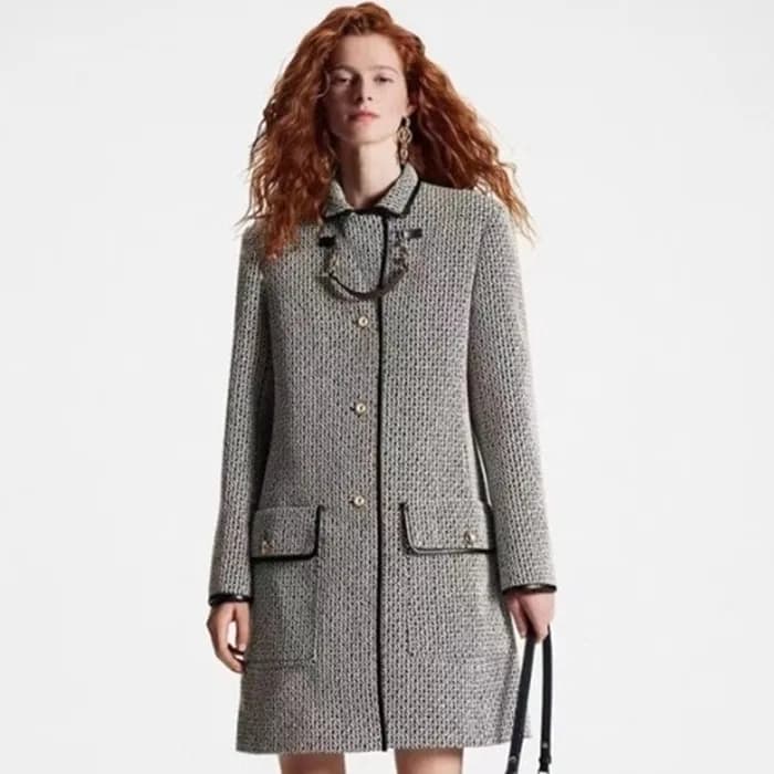 루이비통 여성 블랙 트위드 자켓 - Louis vuitton Womens Black Twe… - 1