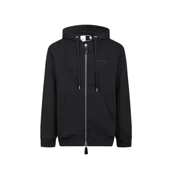 버버리 남성 블랙 후드티 - Burberry Mens Black Hoodie - bu342… - 1