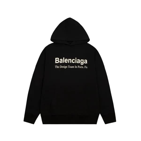 발렌시아가 남성 블랙 후드티 - Balenciaga Mens Black Hoodie - b… - 1
