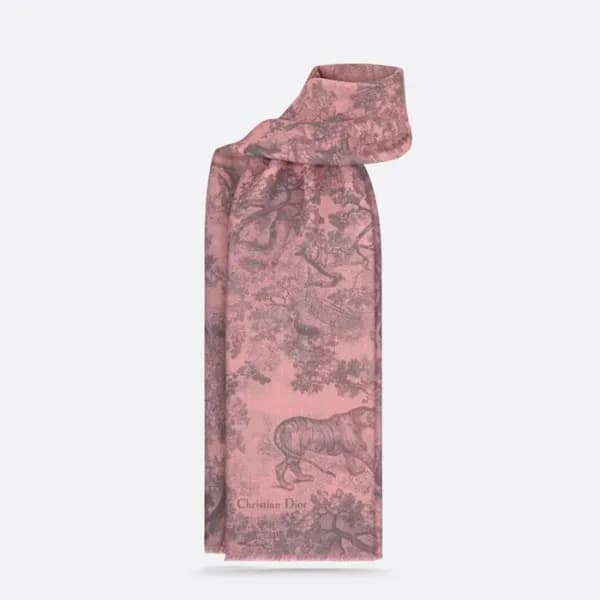 디올 여성 핑크 스카프 - Dior Womens Pink Scarf - acc886x - 1