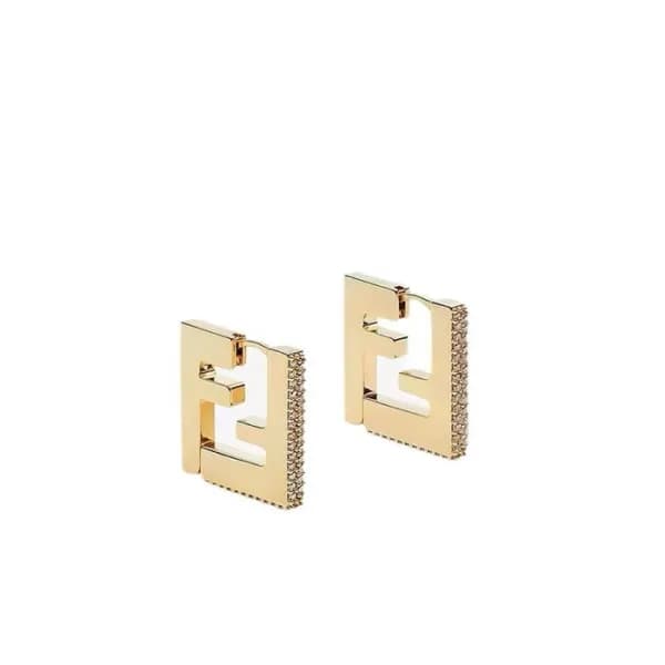 펜디 여성 옐로우 골드 이어링 - Fendi Womens Yellow-gold Earrin… - 1
