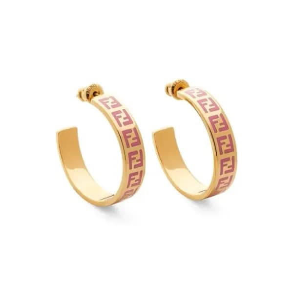 펜디 여성 옐로우 골드 이어링 - Fendi Womens Yellow-gold Earrin…