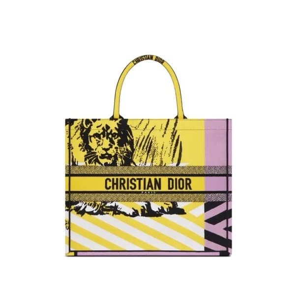 디올 여성 옐로우 북토트 - Dior Womens Yellow Book Tote - dib… - 1