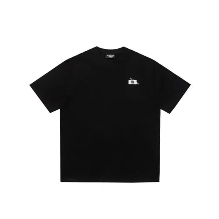 발렌시아가 남성 블랙 반팔티 - Balenciaga Mens Black Tshirts - … - 1