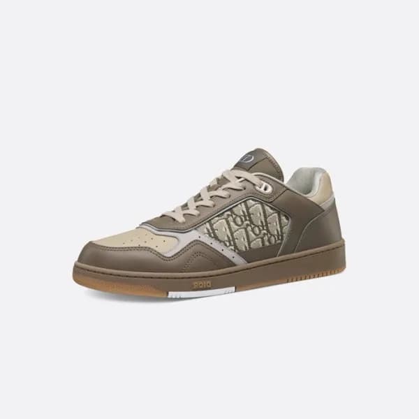디올 남/녀 카키 로우탑 스니커즈 - Dior Unisex Khaki Sneakers - … - 1