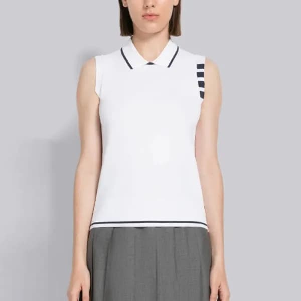 톰브라운 여성 라운드 나시 - Thom Browne Womens Sleeveless Top… - 1