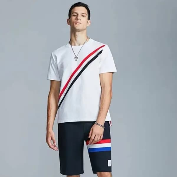 톰브라운 남성 클래식 반바지 - Thom Browne Mens Classic Half-pa… - 1