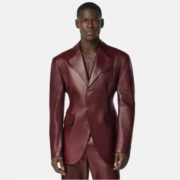 베르사체 남성 가죽 슈트 자켓 - Versace Mens Suit Jackets - vec… - 1