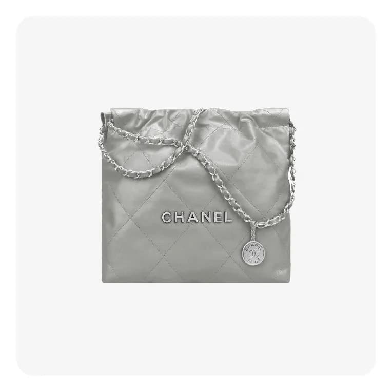 샤넬 22백 라이트그레이 실버- Chane 22 Bag Light Bag - ch2717z - 1