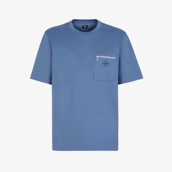 펜디 남성 라운드 반팔 티셔츠 - Fendi Mens Round Tshirt - fec28… - 1