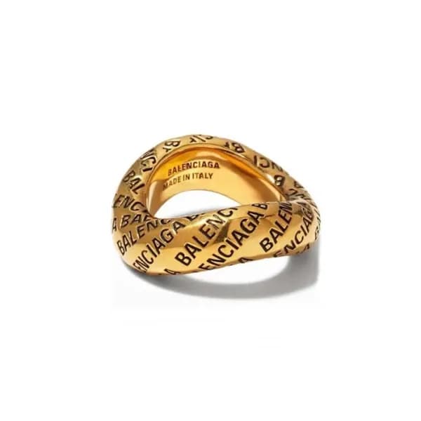 발렌시아가 여성 골드 반지 - Balenciaga Womens Gold Ring - acc… - 1