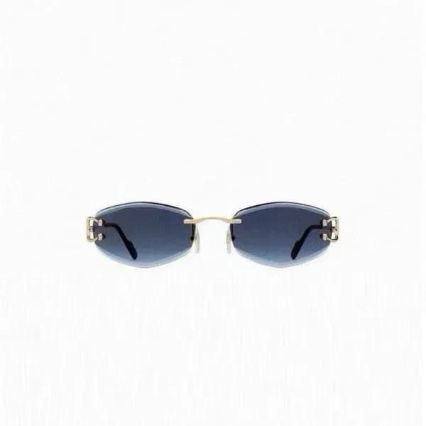까르띠에 여성 프리미엄 메탈 프레임 선글라스 - Cartier Womens Premium … - 1