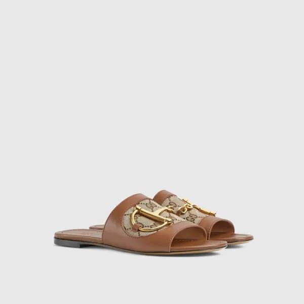 구찌 여성 홀스빗 슬라이드 샌들 - Gucci Womens Horsebit Slide Sa… - 1