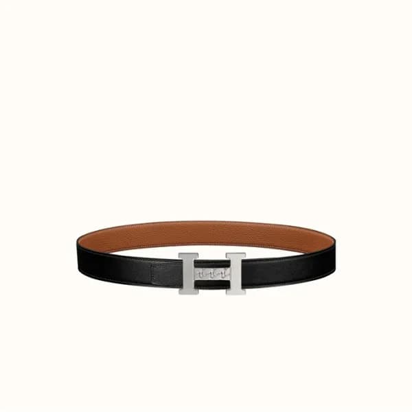 에르메스 남성 H Gourmette 버클 리버서블 벨트 - Hermes Mens H Gou… - 1