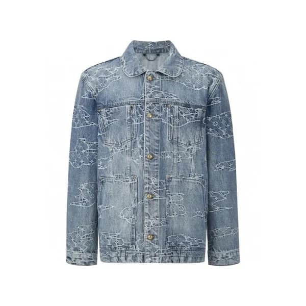루이비통 남성 데님 재킷 - Louis vuitton Mens Denim Jacket - … - 1