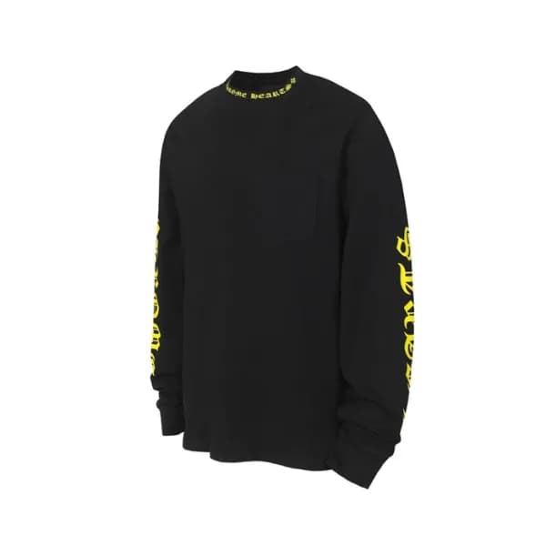크롬하츠 남성 라운드 긴팔티 - Chrome Hearts Mens Round Tshirt … - 1