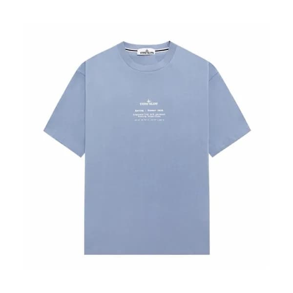 스톤아일랜드 남성 라운드 반팔 티셔츠 - Stone Island Mens Round Tsh… - 1