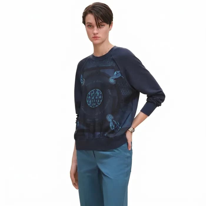 에르메스 여성 라운드 스웨터 - Hermes Womens Round Knitwear - g… - 1