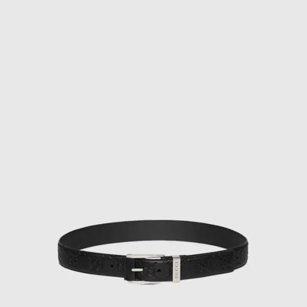 구찌 남성 스퀘어 버클 벨트 - Gucci Mens Square Buckle Belt - … - 1