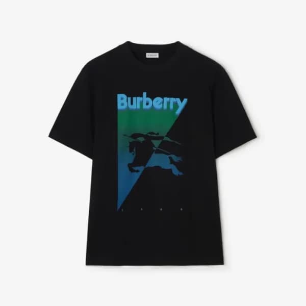 버버리 남성 라운드 반팔 티셔츠 - Burberry Mens Round Tshirt - b… - 1