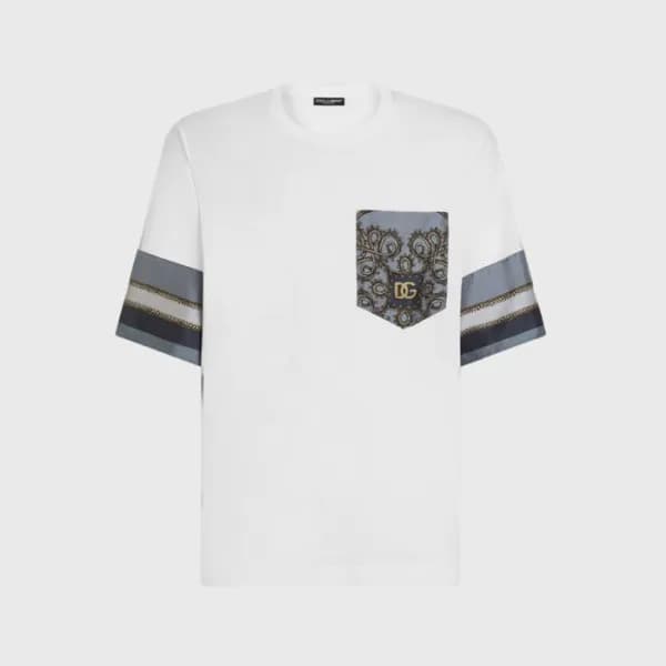 돌체앤가바나 남성 라운드 티셔츠 - Dolce&Gabbana Mens Round Tshir… - 1