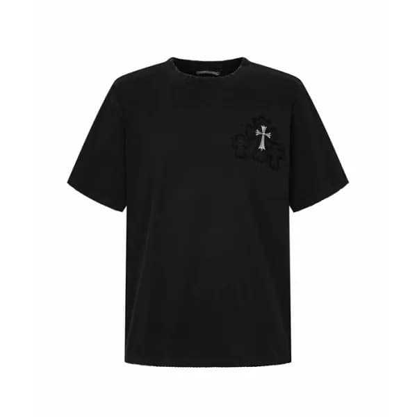 크롬하츠 남성 라운드 반팔티 - Chrom Hearts Mens Round Tshirt -… - 1