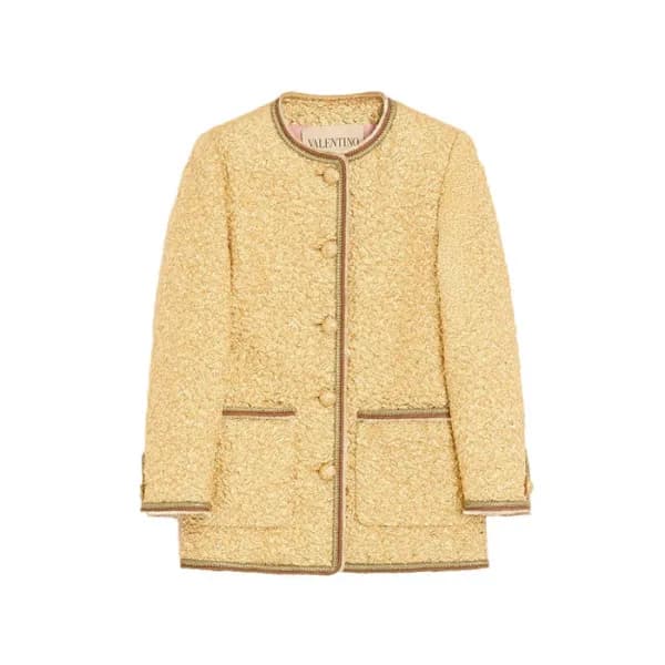 발렌티노 여성 메탈릭 트림 재킷 - Valentino Womens Metallic Metallic Trim Jacket - val16587x - 1